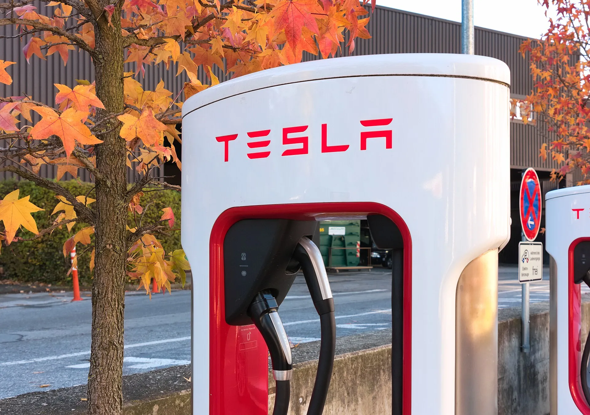Tesla Supercharger charging station
